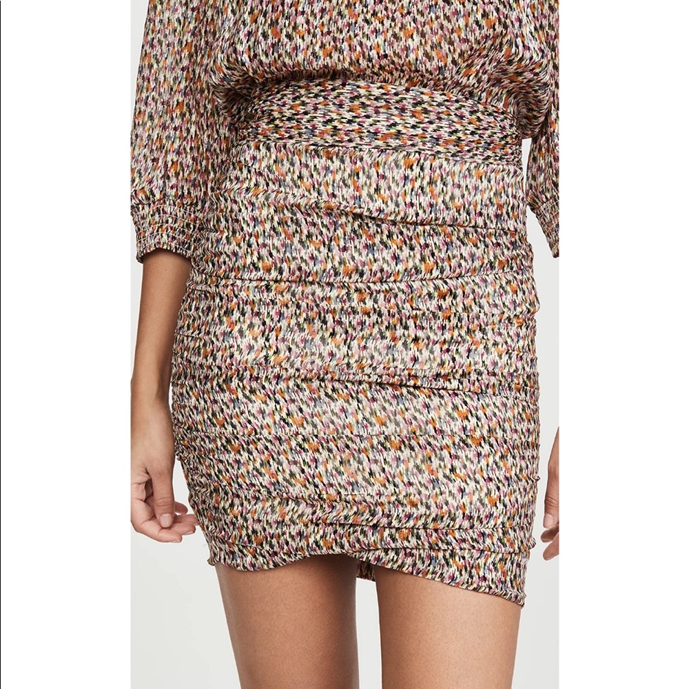 Ba&sh Dina Mini Skirt Ecru Multicolored Sz Medium fits small